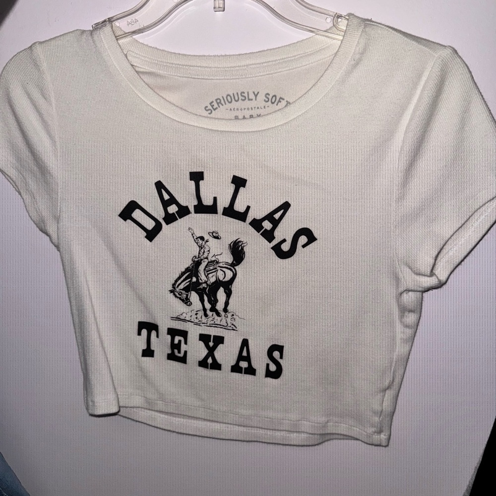 Aeropostale Seriously Soft Baby Tee in White